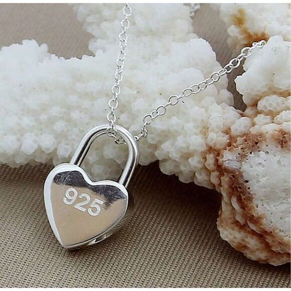 Sterling Silver Heart Necklace - Picture 6 of 7